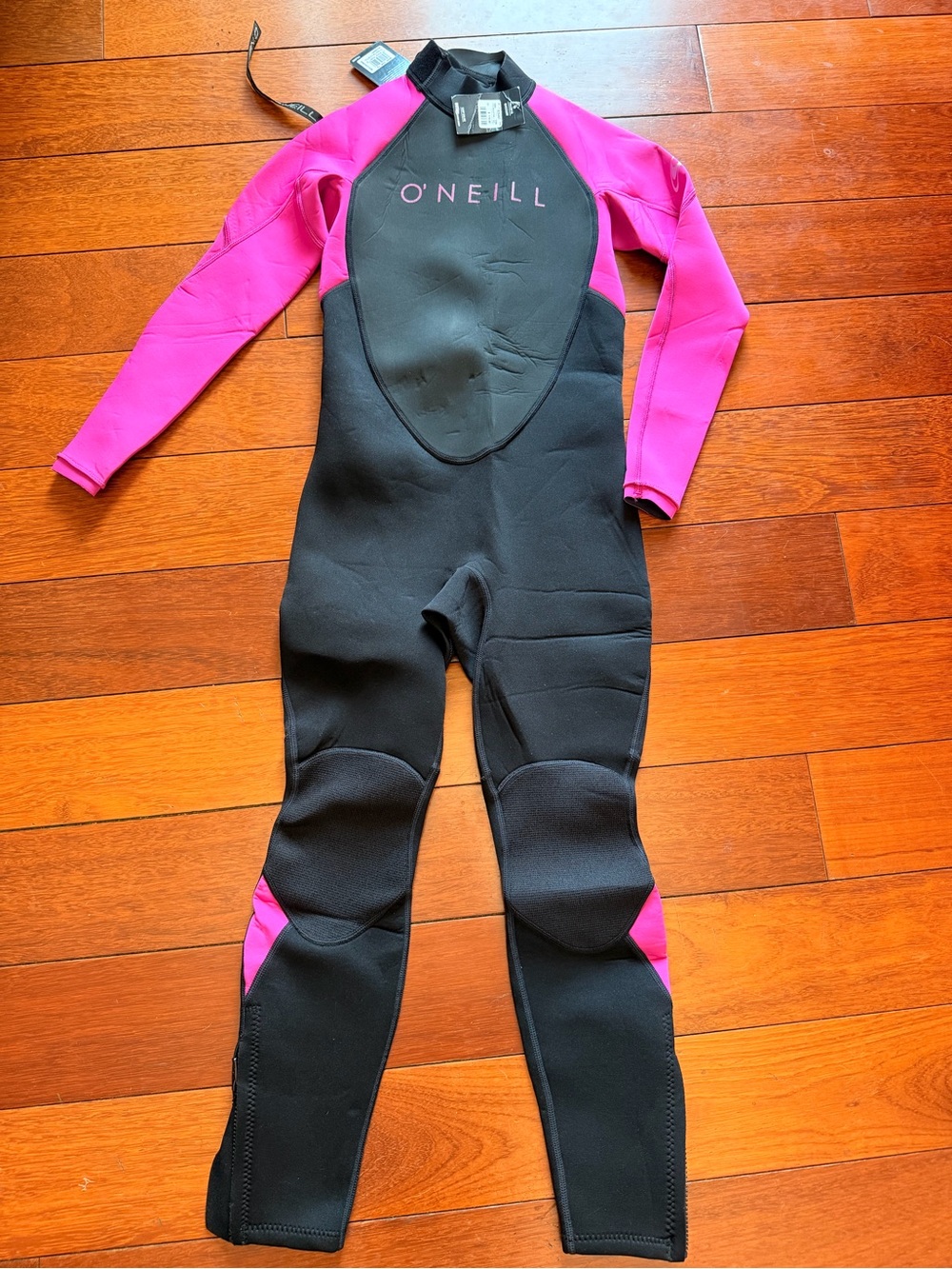 O'Neill Black & Pink Long-Sleeve Wetsuit